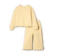 Amazon Essentials x Sofia Grainge Baby Girls' French Terry Pant and Top Set, Butter Yellow, 24 Months