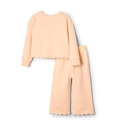 Amazon Essentials x Sofia Grainge Baby Girls' French Terry Pant and Top Set, Pale Peach, 24 Months