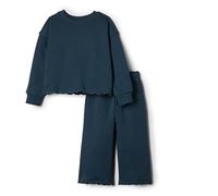 Amazon Essentials x Sofia Grainge Baby Girls' French Terry Trouser and Top Set, Dark Navy, 18 Months