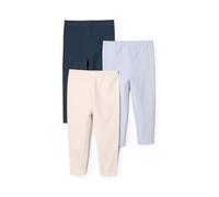 Amazon Essentials x Sofia Grainge Baby Girls' Legging, Pack of 3, Dark Navy/Ivory/Light Blue, 18 Months