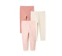 Amazon Essentials x Sofia Grainge Baby Girls' Legging, Pack of 3, Floral/Ivory/Terracotta, 18 Months