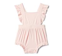Amazon Essentials x Sofia Grainge Baby Girls' Sleeveless Ruffle Romper, Light Pink, 18 Months