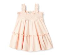 Amazon Essentials x Sofia Grainge Baby Girls' Smocked Cotton Dress, Light Pink, 18 Months
