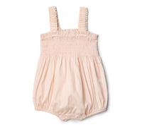 Amazon Essentials x Sofia Grainge Baby Girls' Woven Sleeveless Romper, Peach Classic Stripe, 3-6 Months