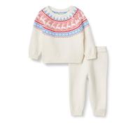 Amazon Essentials x Sofia Grainge Boys' Jumper Set, Ivory Blush Scenic Fair Isle, 2 Years