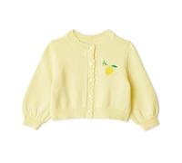 Amazon Essentials x Sofia Grainge Girls' Lightweight Knitted Cardigan, Light Yellow Light Yellow Two Lemon, 4 Years