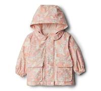 Amazon Essentials x Sofia Grainge Girls' Water-Repellent Rain Jacket, Peach Craft Floral, 3 Years