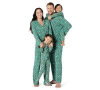 Amazon Essentials x Sofia Grainge Men's Matching Holiday Family Pyjama Sets, Dark Sage Green Holiday, M