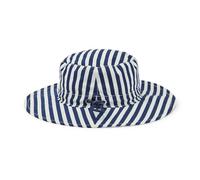 Amazon Essentials x Sofia Grainge Unisex Babies' Cotton Bucket Hat, Navy Stripe, 2-4 Years