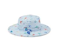 Amazon Essentials x Sofia Grainge Unisex Babies' Cotton Bucket Hat, Pale Blue Beach, 0-3 Months