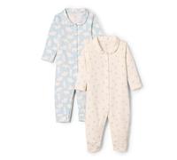 Amazon Essentials x Sofia Grainge Unisex Babies' Footless Sleepsuit, Pack of 2, Blue Bunny Bear, Premature