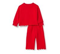 Amazon Essentials X Sofia Grainge Unisex Babies' French Terry Pant and Top Set, Red, 24 Months