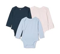 Amazon Essentials x Sofia Grainge Unisex Babies' Long-Sleeve Crew Neck Bodysuit, Pack of 3