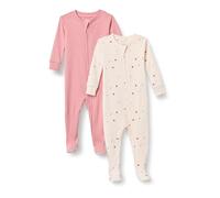 Amazon Essentials x Sofia Grainge Unisex Babies' Snug-Fit Cotton Footed Pyjamas, Pack of 2, Ivory Multi Hearts, 18 Months