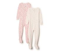 Amazon Essentials x Sofia Grainge Unisex Babies' Snug-Fit Cotton Footed Pyjamas, Pack of 2, Little Bunnies/Sheep, 6-9 Months