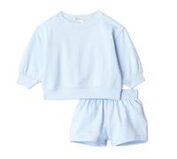 Amazon Essentials x Sofia Grainge Unisex Babies' Sweatshirt and Shorts French Terry Play Set, Light Blue, 24 Months