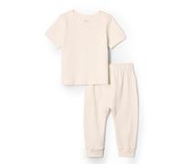 Amazon Essentials x Sofia Grainge Unisex Babies' Trouser & Top Set, Ivory, 0 Months