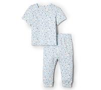Amazon Essentials x Sofia Grainge Unisex Babies' Trouser & Top Set, Light Blue Lambs, 0-3 Months