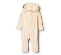 Amazon Essentials x Sofia Grainge Unisex Babies' Velour Hooded Coverall, Beige, 0-3 Months