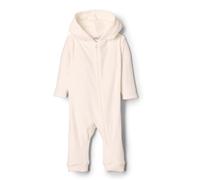 Amazon Essentials x Sofia Grainge Unisex Babies' Velour Hooded Coverall, Ivory, 3-6 Months