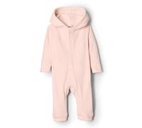 Amazon Essentials x Sofia Grainge Unisex Babies' Velour Hooded Coverall, Light Pink, 3-6 Months