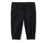 Amazon Essentials x Sofia Grainge Unisex Kids' Relaxed-Fit Cotton Stretch Twill Pull-On Jogger Trousers, Black, 4 Years