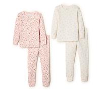 Amazon Essentials x Sofia Grainge Unisex Kids' Snug-Fit Cotton Pyjamas, Pack of 2, Little Bunnies/Sheep, 2 Years