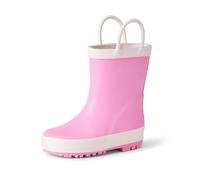 Amazon Essentials x Sofia Grainge Unisex Kids' Waterproof Rubber Wellington Boots, Rose, 13.5 UK Child