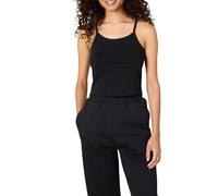 Amazon Essentials x Sofia Grainge Women's Micro-Ribbed Cropped Camisole, Black, S