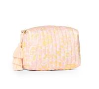 Amazon Essentials x Sofia Grainge Women's Quilted Makeup Toiletry Bag