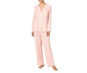 Amazon Essentials x Sofia Grainge Women's Stretch Modal Long-Sleeve Button-Front Top and Full-Length Bottom Pajama Set