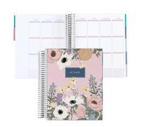 Amazon Exclusive Coiled Undated LifePlanner - Bouquet classic cover, platinum coil