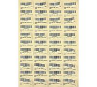 Amazon FBA Label (100 Sheets, 4400 Labels) 44-up labels 48.5 x 25.4 mm on A4(1 x 1.9 Inches) Easy Peel White Self Adhesive Shipping Mailing stickers for Laser/InkJet Printer, Meets Amazons FBA requirements- Lifeforce