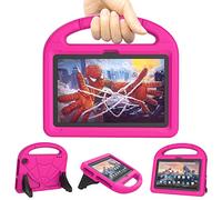 Amazon Fire 7 Tablet Case for Kids (Only 12th Generation, 2022 Release), Not Fit Samsung TCL 7 inch, Mansiruyi Lightweight Shockproof Kids Case for Fire 7 KidsTablet with Handle Stand - Rose