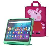 Amazon Fire HD 10 Kids Pro tablet (newest gen)| ages 6-12 | 10.1" brilliant screen, parental controls, 32GB + Peppa Pig Carrying Case for Amazon Kids Tablets