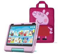 Amazon Fire HD 10 Kids tablet (newest gen) ages 3-7 | 10.1" screen, parental controls, 2-year worry-free guarantee, 32 GB + Peppa Pig Carrying Case for Amazon Kids Tablets