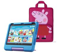 Amazon Fire HD 10 Kids tablet (newest gen) ages 3-7 | 10.1" screen, parental controls, 2-year worry-free guarantee, 32 GB + Peppa Pig Carrying Case for Amazon Kids Tablets