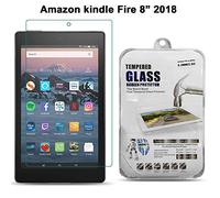 Amazon Fire HD 8 2018 (8th Generation) 8" inch, Gorilla Shield Tempered Glass Film Screen Protector Shockproof Protective Guard Cover for Amazon Fire HD 8 2018
