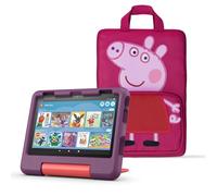 Amazon Fire HD 8 Kids tablet, ages 3-7 | 3 GB memory, 8" HD screen, parental controls, 13-hr battery, 32 GB + Peppa Pig Carrying Case for Amazon Kids Tablets