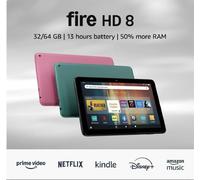 Amazon Fire HD 8 Tablet (2024) with Alexa Hands-Free, Hexa-core, Fire OS, Wi-Fi, 32 GB, 8", with Special Offers, Black