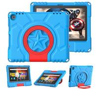 Amazon Fire HD 8 Tablet Case for Kids (12th/10th Generation, 2024/2022/2020), Not fit Sony TCL, Mansiruyi Lightweight Shockproof Handle Stand 8” Case for Fire HD 8 Kids&Kids Pro & Plus Tablet - Blue
