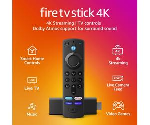 Amazon Fire Stick TV 4K Ultra HD Firestick Streaming Control Remote UNBOXED NEW