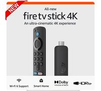 Amazon Fire TV Stick 4K streaming device (Newest gen) supports Wi-Fi 6, Dolby Vision/Atmos, HDR10+, New