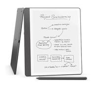 Amazon Kindle Scribe (64 GB) - Redesigned display with uniform borders. Now write directly on books and documents. With built-in notebook summarisation. Includes Premium Pen - Tungsten Grey