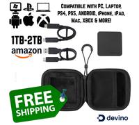 Amazon Basics Portable External SSD, External Solid State Drive 2TB, speeds up to 2000MB/s, USB 3.2 Gen 2, IP65 Water & Dust Resistant, Black