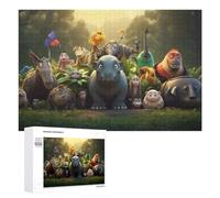Amazon Rainforest Animals Puzzle for Adults, 1000 PCS, Illustrated Jigsaw Edition, A Focused Activity for Patient Adult Puzzlers, at Home