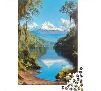 Amazon Rainforest Landscape 1000-Piece Puzzle for Adults, 52x38cm/1000pcs; White Cardboard for Steady Handling; to Return to Whenever Time Permits