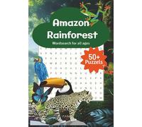 Amazon Rainforest Word Search: Word searches with easy to read Print about Wild Animals and their habitats | 110 pages | 50+ puzzles| activity books…gift for, holidays, vacation and free time