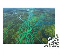 Amazon River Jigsaw Puzzles 1000 Pieces Recycled Paper River Channel Puzzle for Boy & Girl Fun Present & Activity for Home Great Gift for Child‘s Birthday 52x38cm/1000pcs