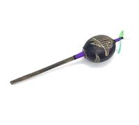 Amazon Shipibo Dolphin 3" Medium Shamanic Gourd Rattle - Purple